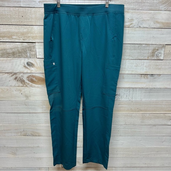 FIGS Axim Cargo Scrub Pants Mens 2XL Green Straight Leg NWT - Picture 3 of 12